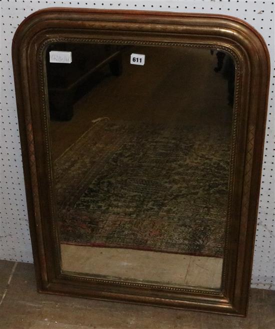 Small gilt Frame overmantel mirror